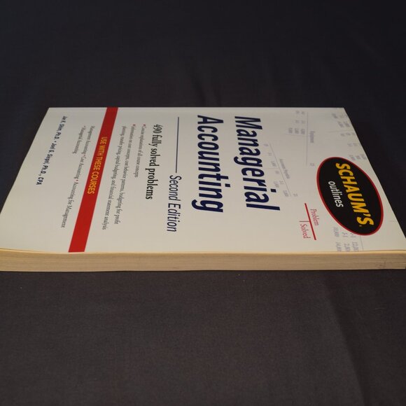 Managerial Accounting 2nd Edition Shim Siegel Reference Text Book MBA Very Good - Picture 7 of 14